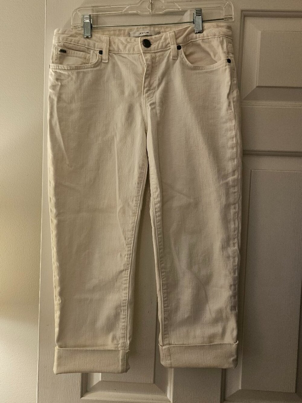 Joe's White Cropped Jeans